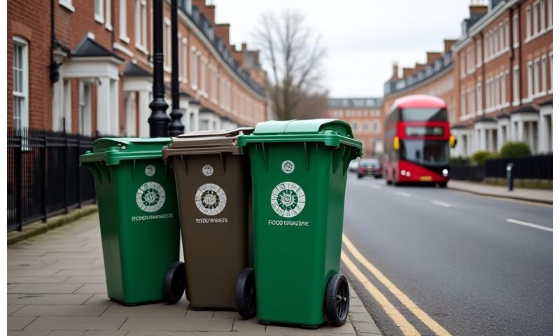 London cityscape with focus on sustainable waste initiatives